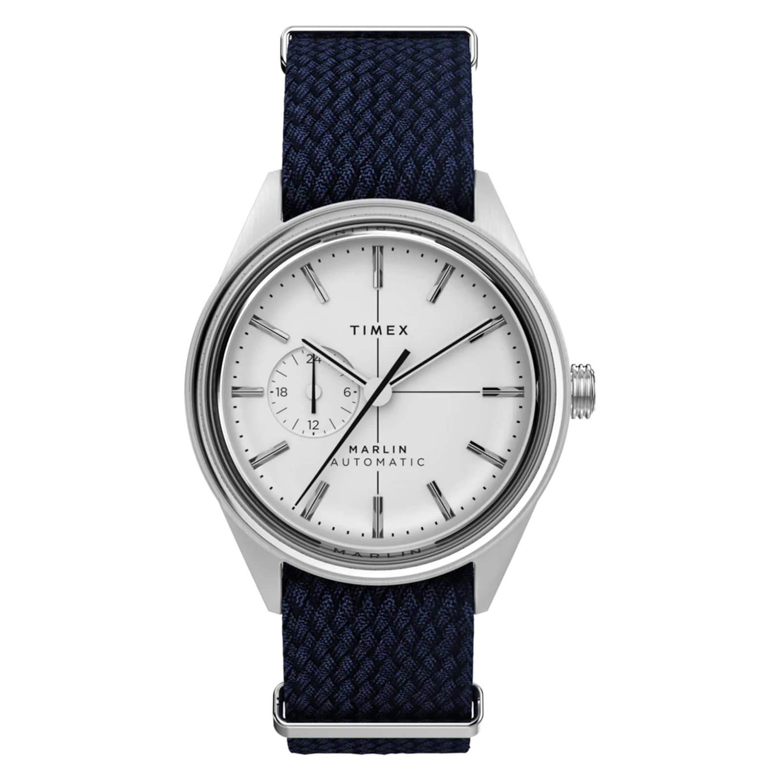 Timex Marlin Jet Automatic Chronograph 38mm Mens Watch White