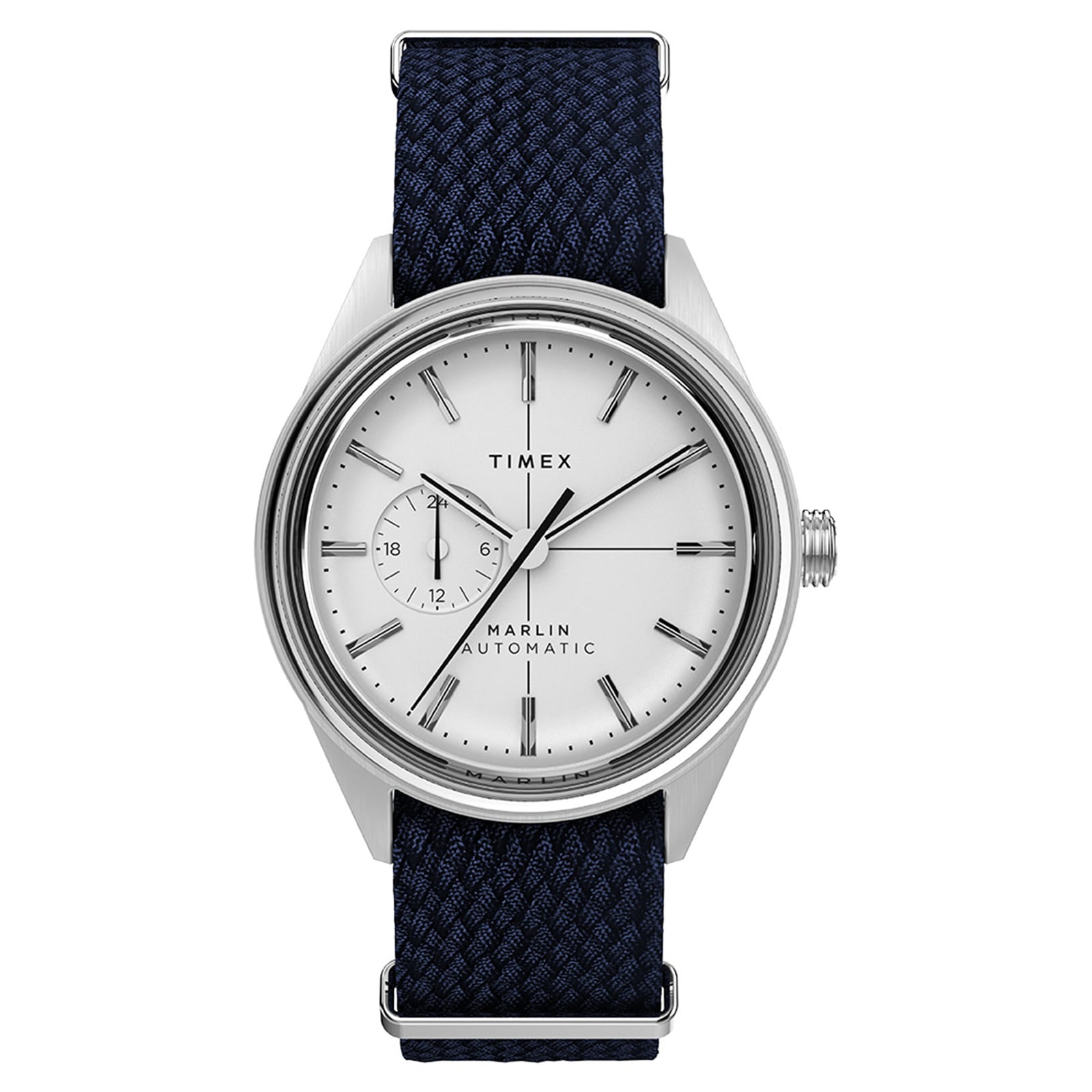 Timex Marlin Jet Automatic Chronograph 38mm Mens Watch White