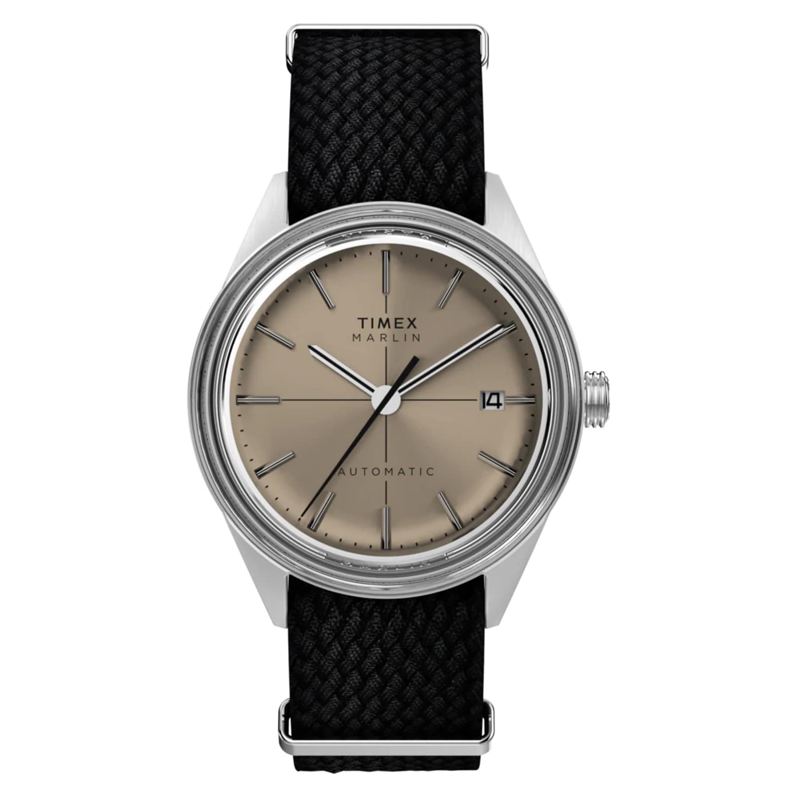 Timex Marlin Jet Automatic Chronograph 38mm Mens Watch Champagne