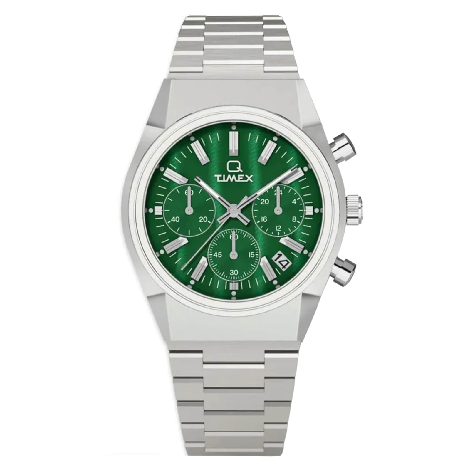 Timex Q Timex Falcon Eye Chronograph 40mm Mens Watch Green