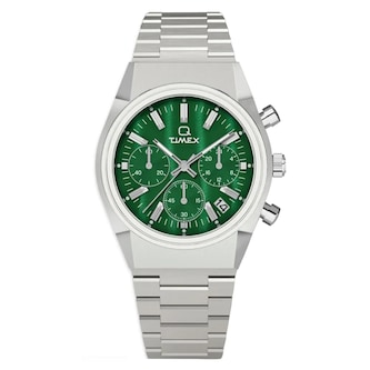 Timex Q Timex Falcon Eye Chronograph 40mm Mens Watch Green
