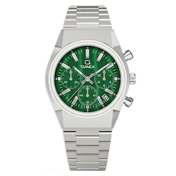 17160452 - Q Timex Falcon Eye Chronograph 40mm Mens Watch Green