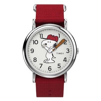 Timex Timex x Peanuts Snoopy 38mm Unisex Watch White