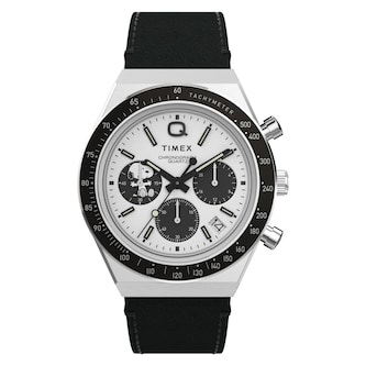 Timex Q Timex Chronograph x Peanuts Snoopy 40mm Mens Watch White