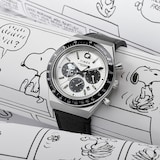 Timex Q Timex Chronograph x Peanuts Snoopy 40mm Mens Watch White