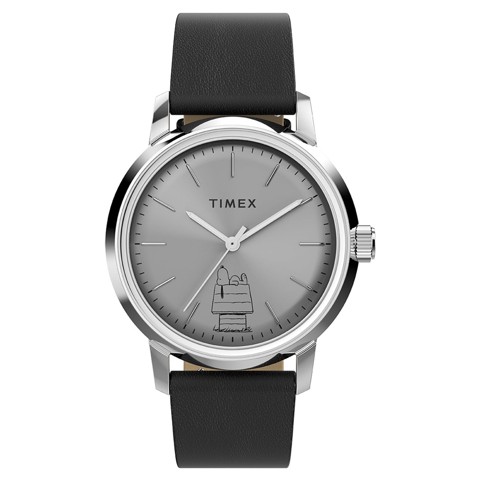Timex Timex x Peanuts Marlin Automatic 75th Anniversary Edition 40mm Mens Watch Silver