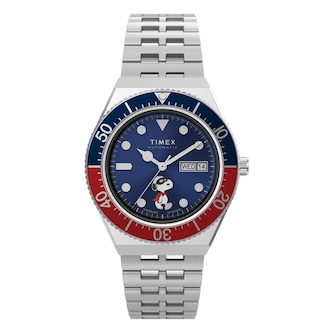 Timex M79 Automatic x Peanuts 40mm Mens Watch Blue