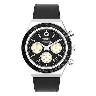 Timex Q Timex Chronograph 40mm Mens Watch Black