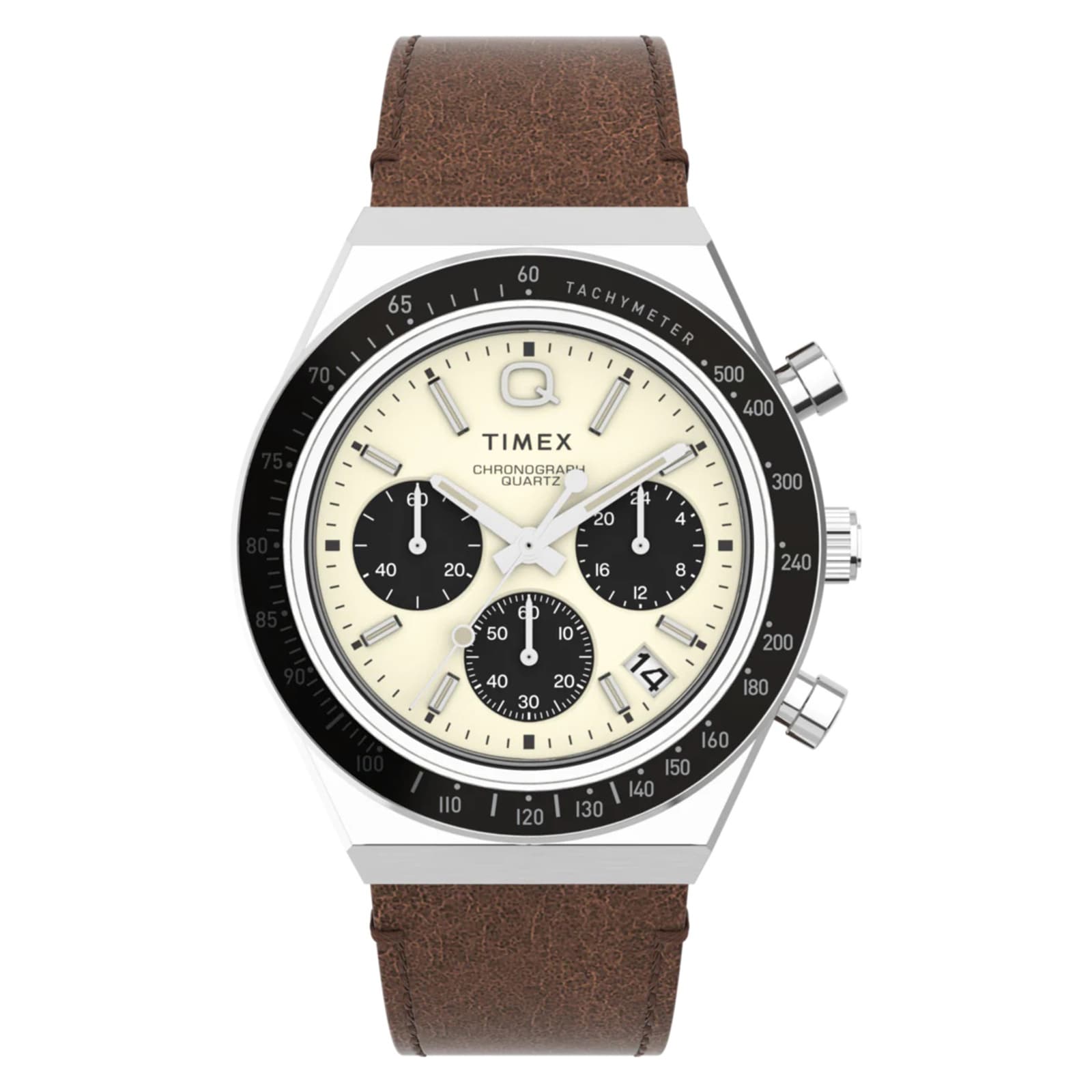 Timex Q Timex Chronograph 40mm Mens Watch Cream