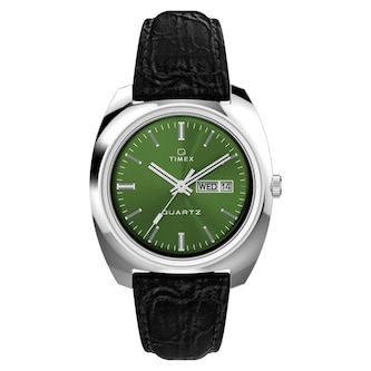 Timex Q Timex 1978 Day/Date 37.5mm Mens Watch Green