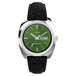 17160463 - Q Timex 1978 Day/Date 37.5mm Mens Watch Green