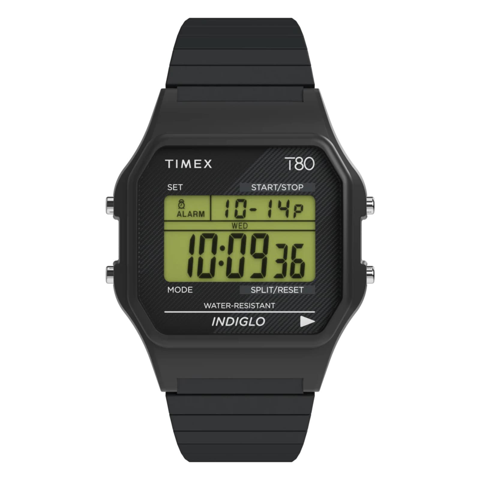 Timex T80 Digital 34mm Unisex Watch Black