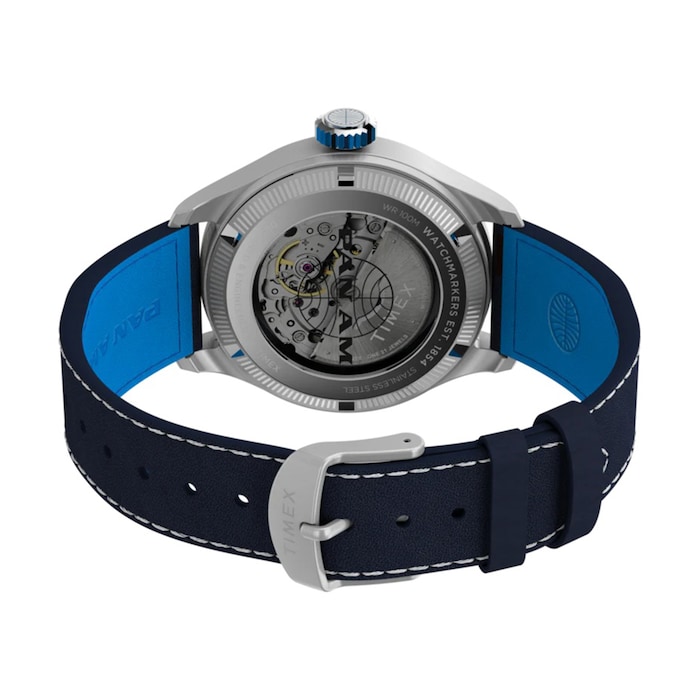 Timex Timex x Pan Am Waterbury Automatic Ace 41mm Mens Watch Blue