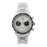 Timex Waterbury Heritage Chronograph 39mm Mens Watch Silver