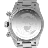 Timex Waterbury Heritage Chronograph 39mm Mens Watch Silver