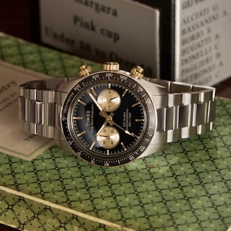 Timex Waterbury Heritage Chronograph 39mm Mens Watch Black