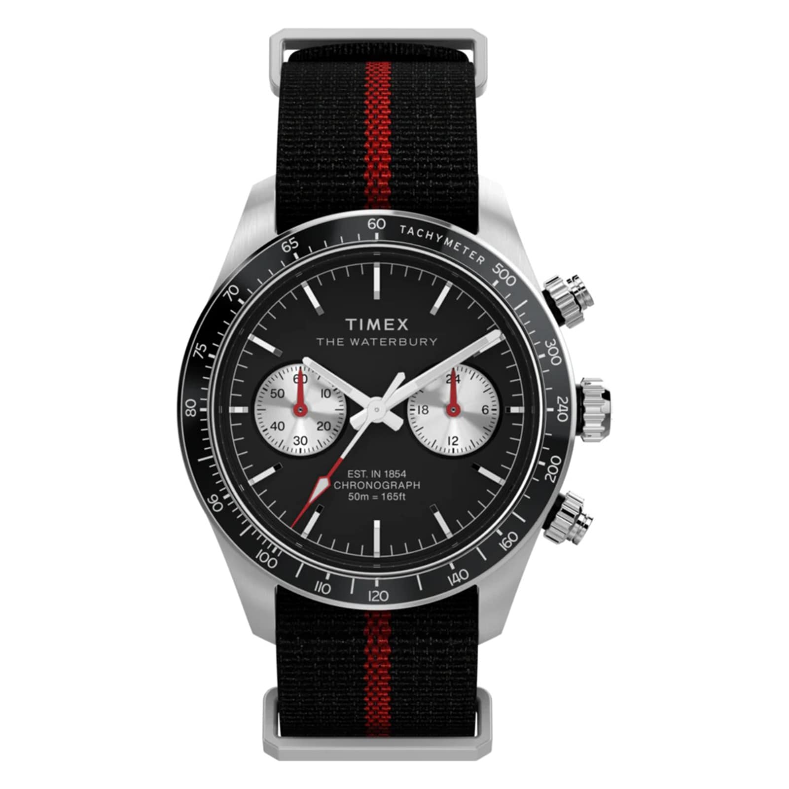Timex Waterbury Heritage Chronograph 39mm Mens Watch Black