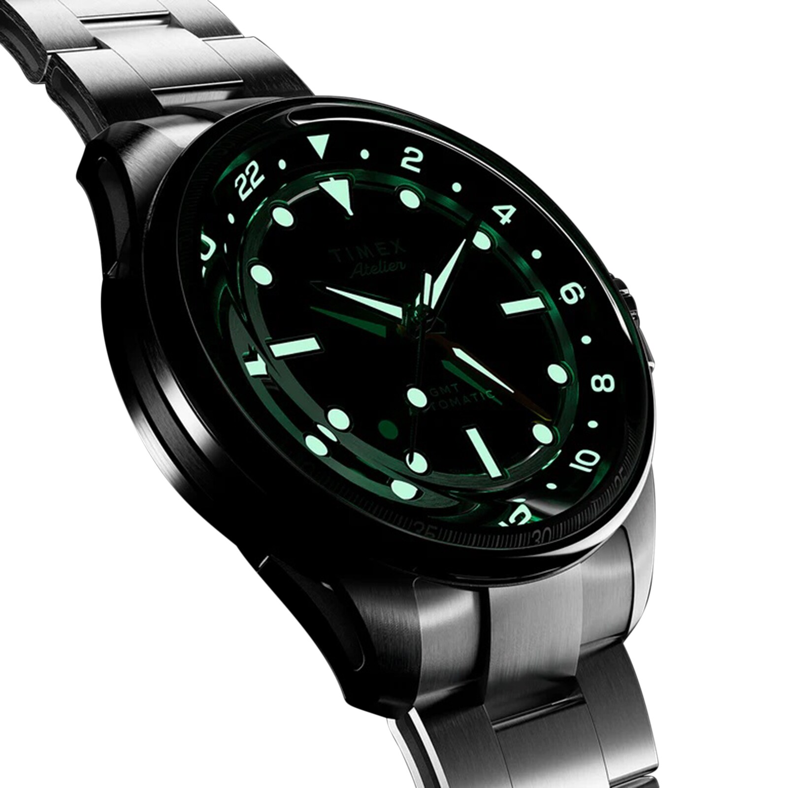 Timex Atelier GMT24 M1a 40mm Mens Watch Black