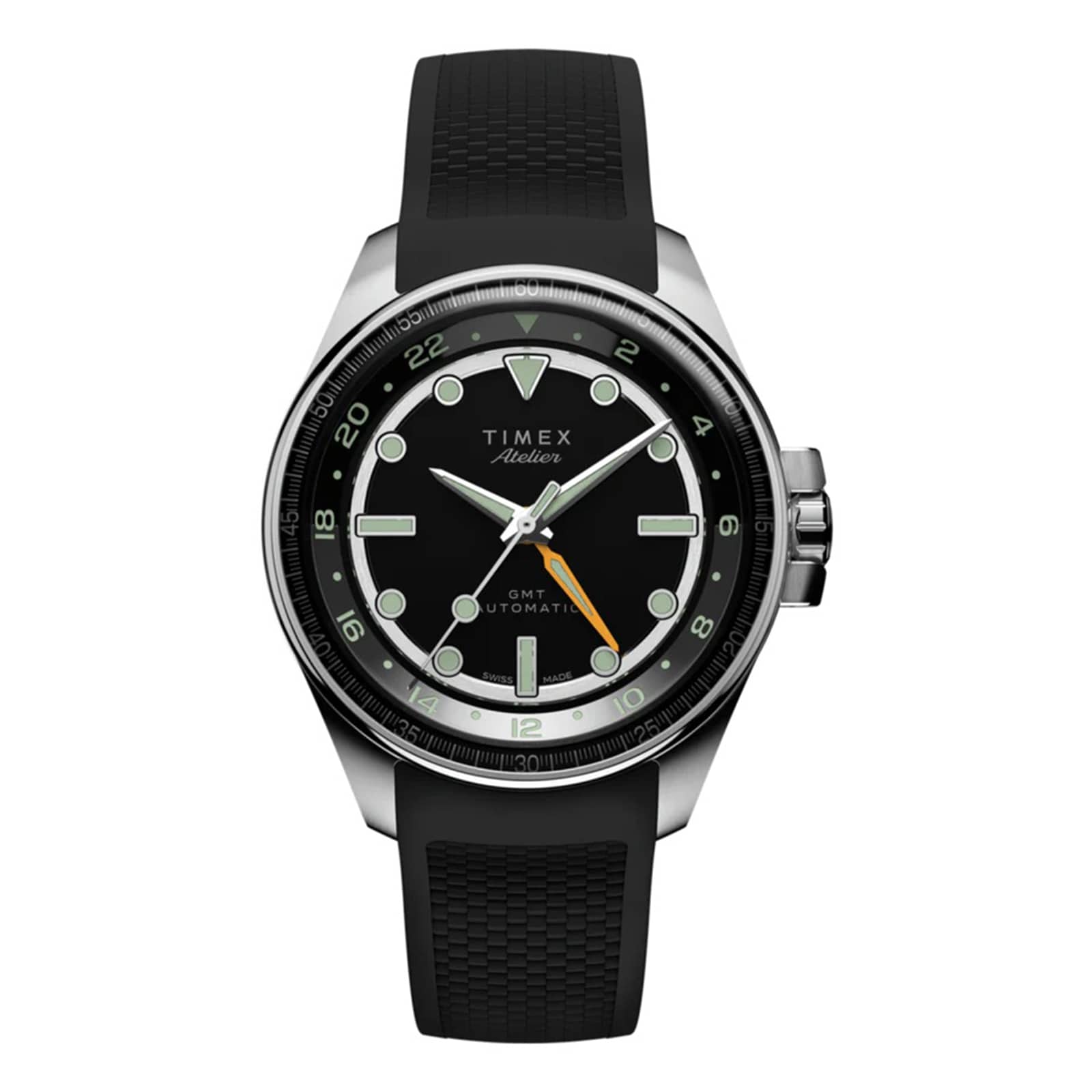 メル24406 Timex Atelier GMT24 M1a 40mm Mens Watch Black TW2Y724004A | Mayors