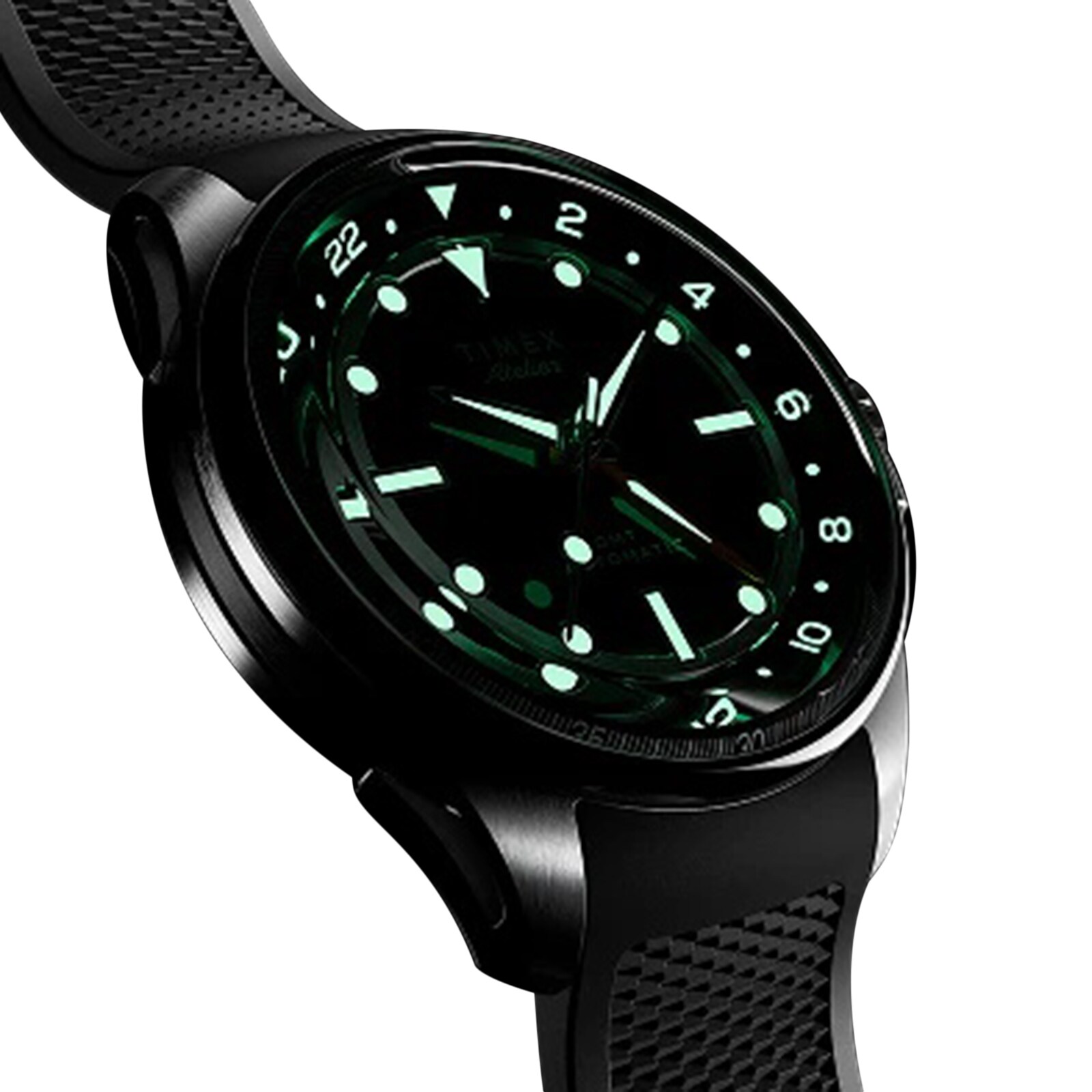 Timex Atelier GMT24 M1a 40mm Mens Watch Black TW2Y724004A | Mayors