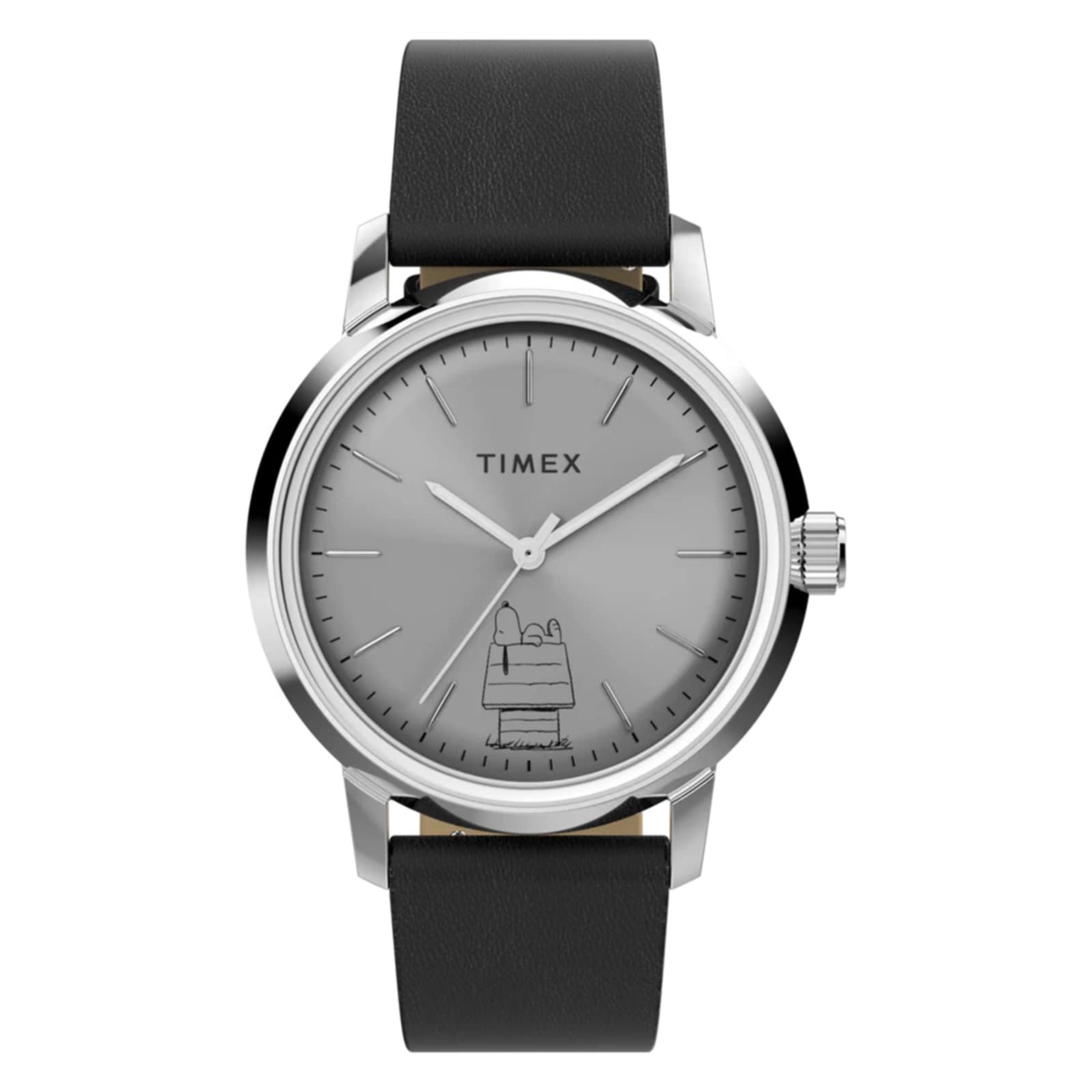 Timex Timex x Peanuts Marlin Automatic 75th Anniversary Edition 40mm Mens Watch Silver