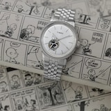 Timex Timex x Peanuts Marlin Automatic 75th Anniversary 40mm Mens Watch Silver