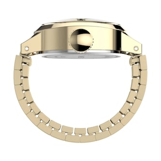 Timex Cavatina Mini 16mm Gold Stainless Steel Ring Watch