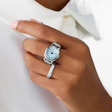 Timex Cavatina Mini 16mm Stainless Steel Ring Watch Blue