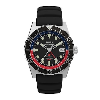 Timex Deepwater Reef 200 GMT 41mm Black Rubber Strap