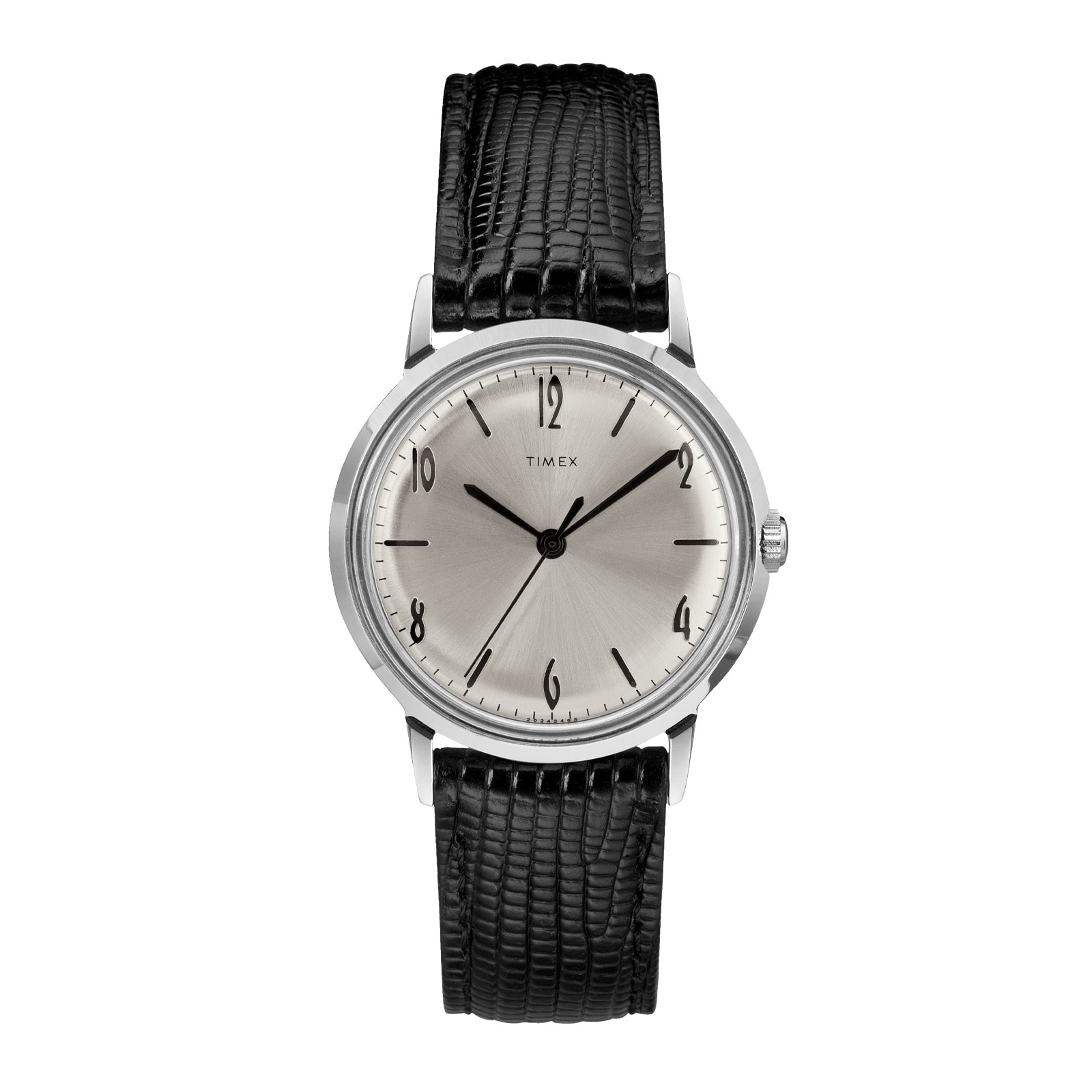 Timex Marlin Mechanical 34mm Silver Mens Watch