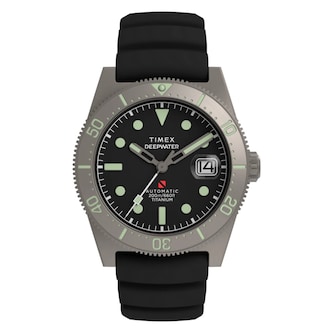 Timex Deepwater Reef 200 Titanium Automatic 41mm Mens Watch Black