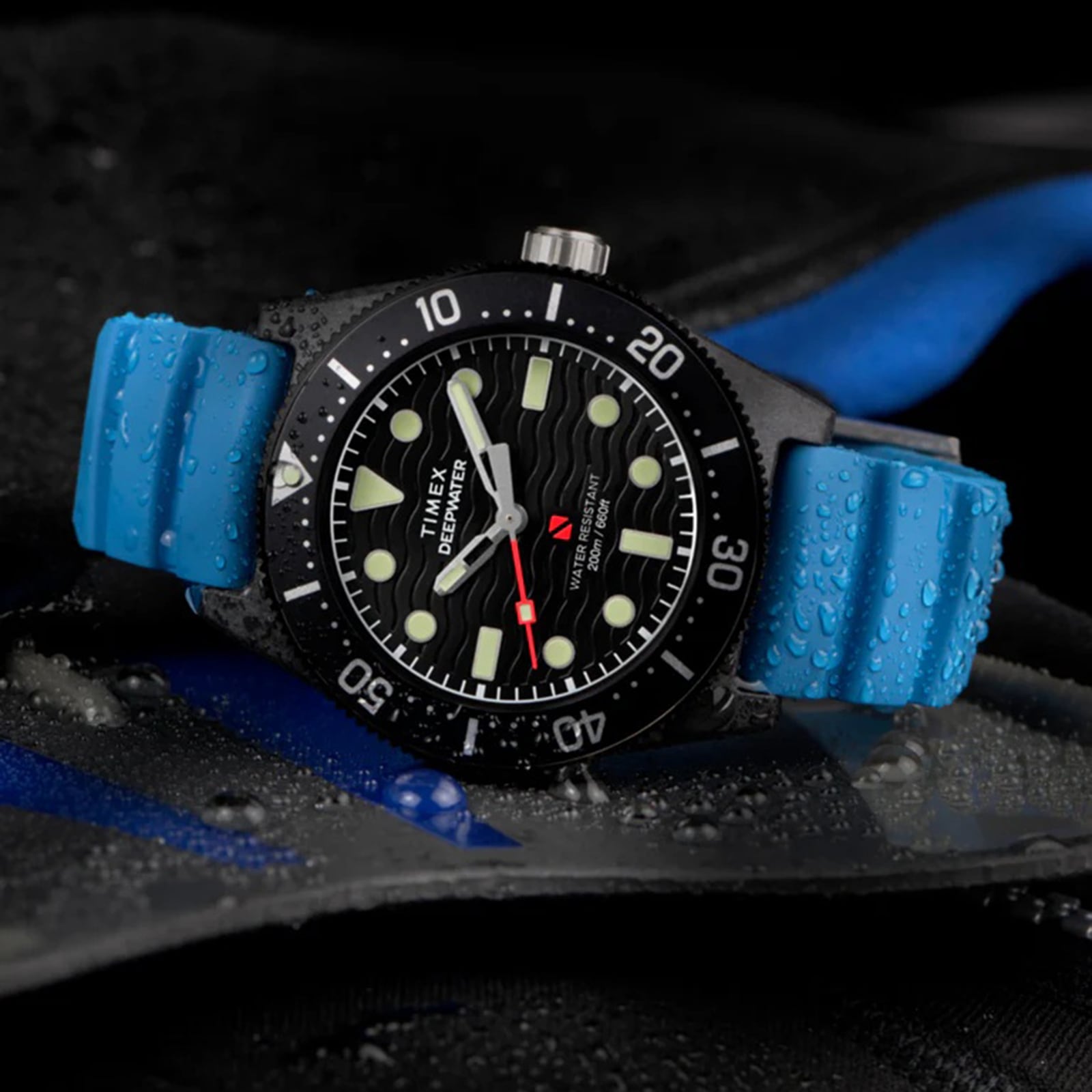 Timex Deepwater Reef 200 XCF 43mm Mens Watch Black