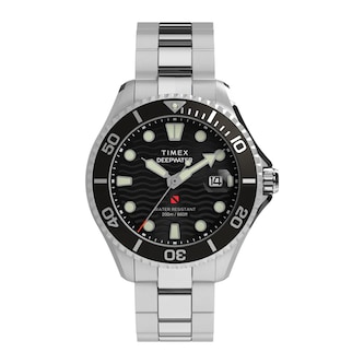 Timex Deepwater Meridian 200 44mm Mens Watch Black