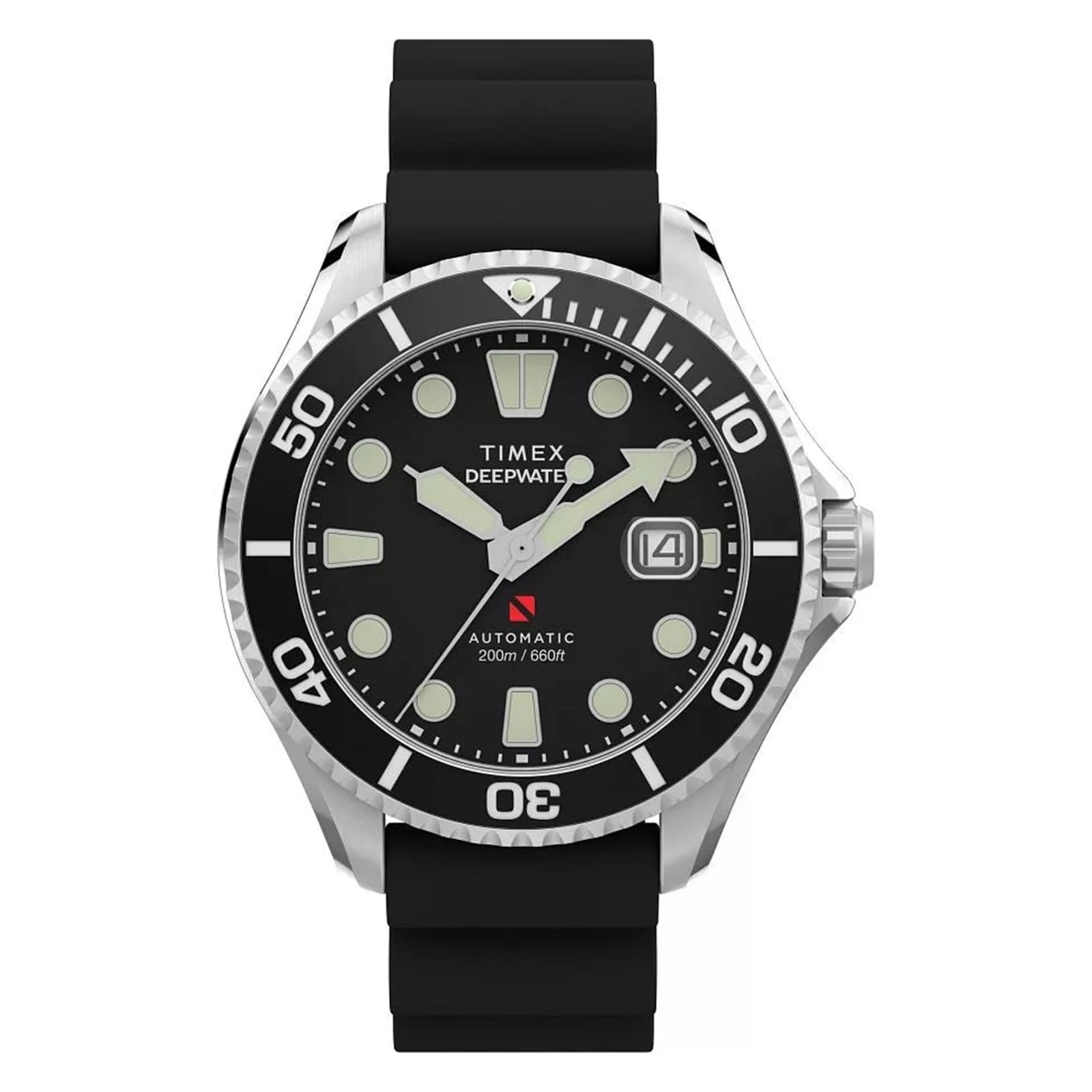 Timex Deepwater Meridian 200 44mm Mens Watch Black