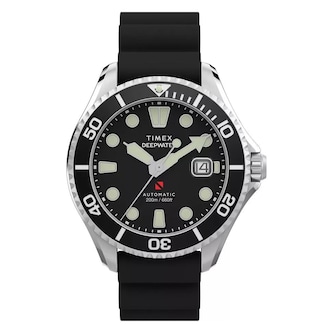 Timex Deepwater Meridian 200 44mm Mens Watch Black