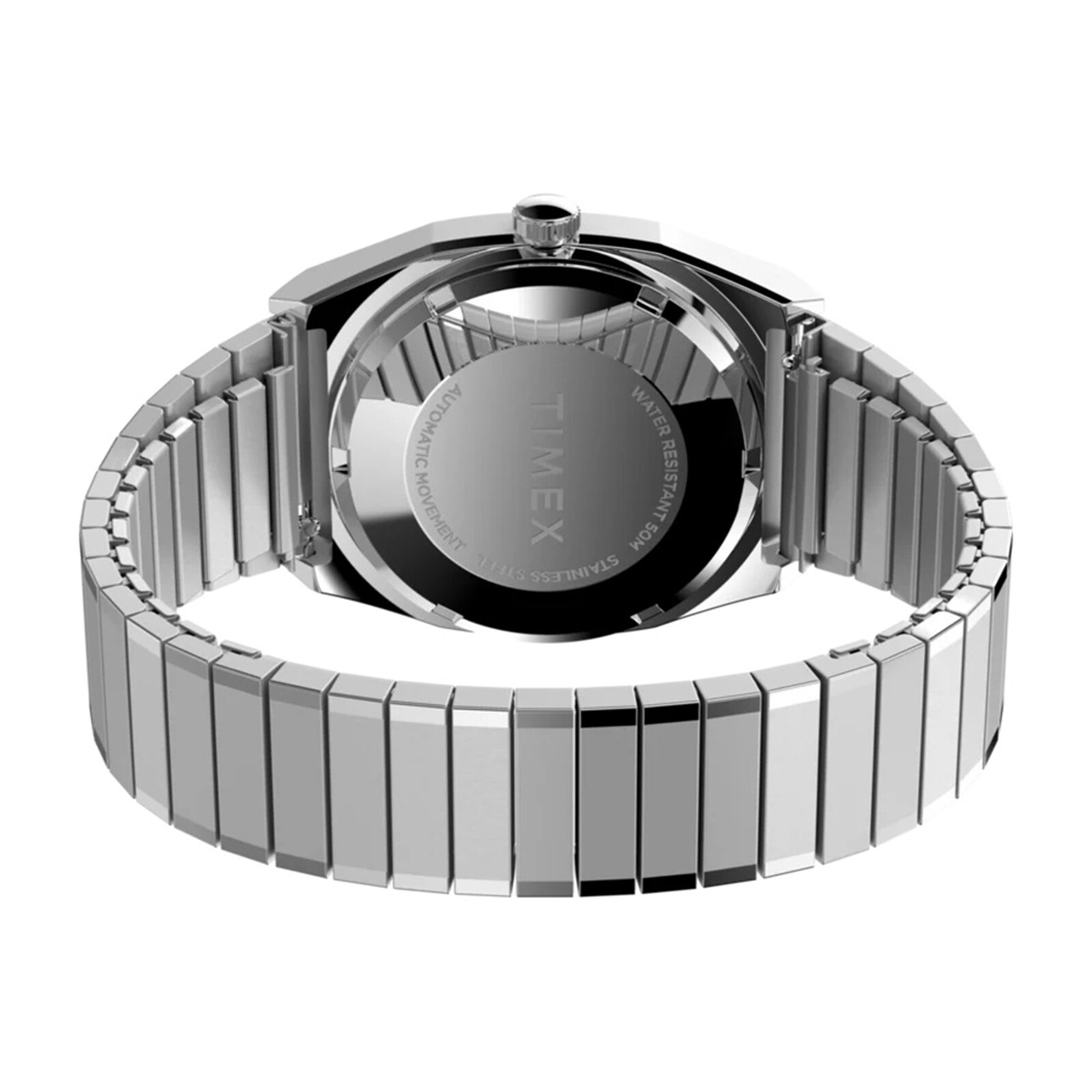 Timex Automatic 1983 E Line 34mm Mens Watch Blue