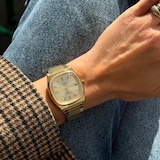 Timex Automatic 1983 E Line Reissue 34mm Ladies Watch Gold