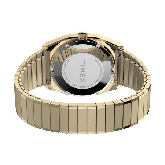 Timex Automatic 1983 E Line Reissue 34mm Ladies Watch Gold