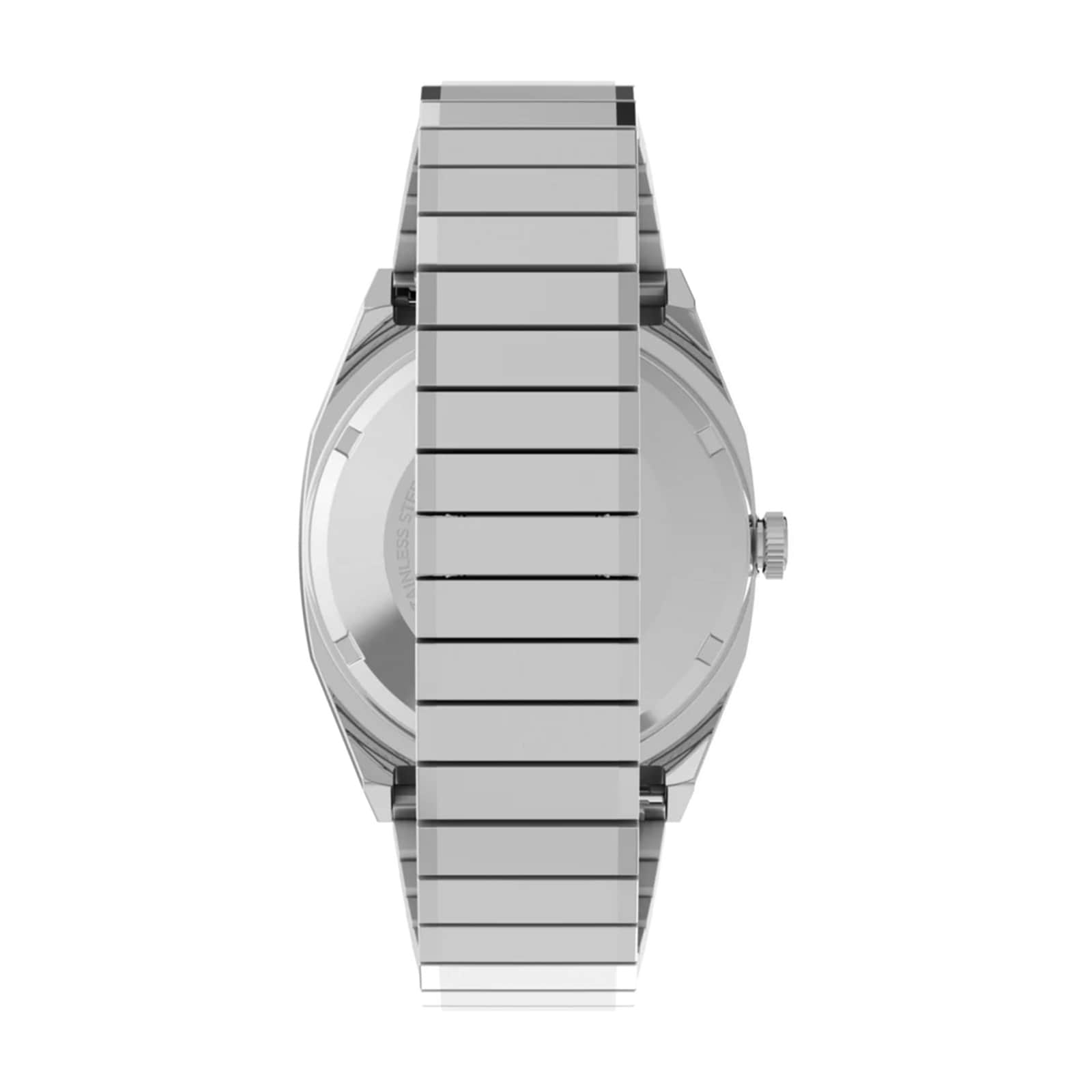 Timex Automatic 1983 E Line Reissue 34mm Mens Watch Silver