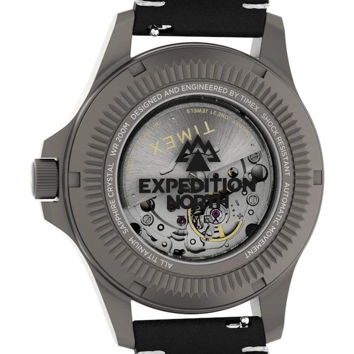 Timex Expedition Field Post Titanium Automatic 41mm Mens Watch Black