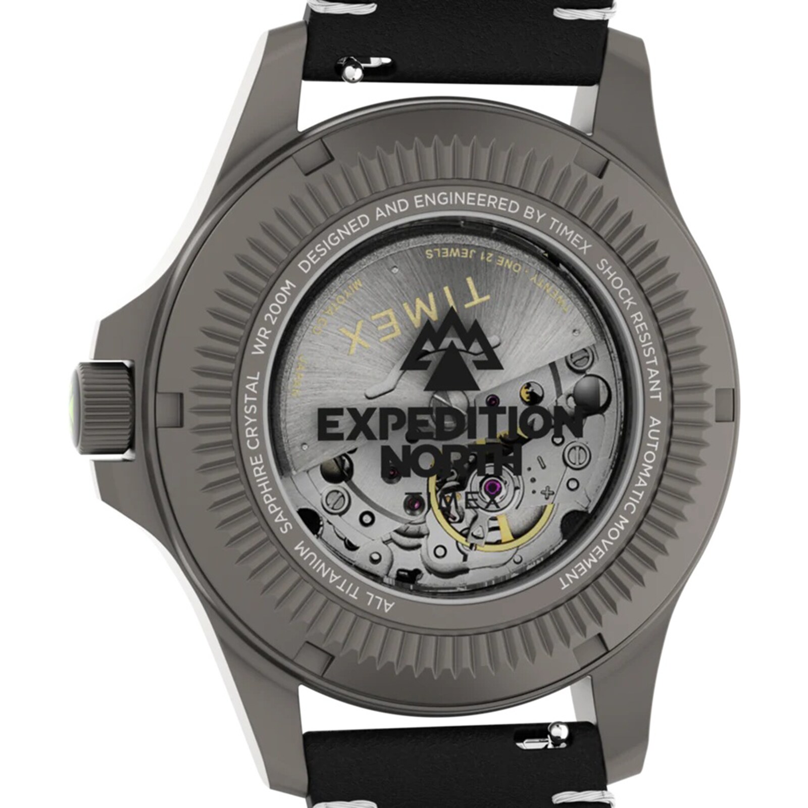 Timex Expedition Field Post Titanium Automatic 41mm Mens Watch Black