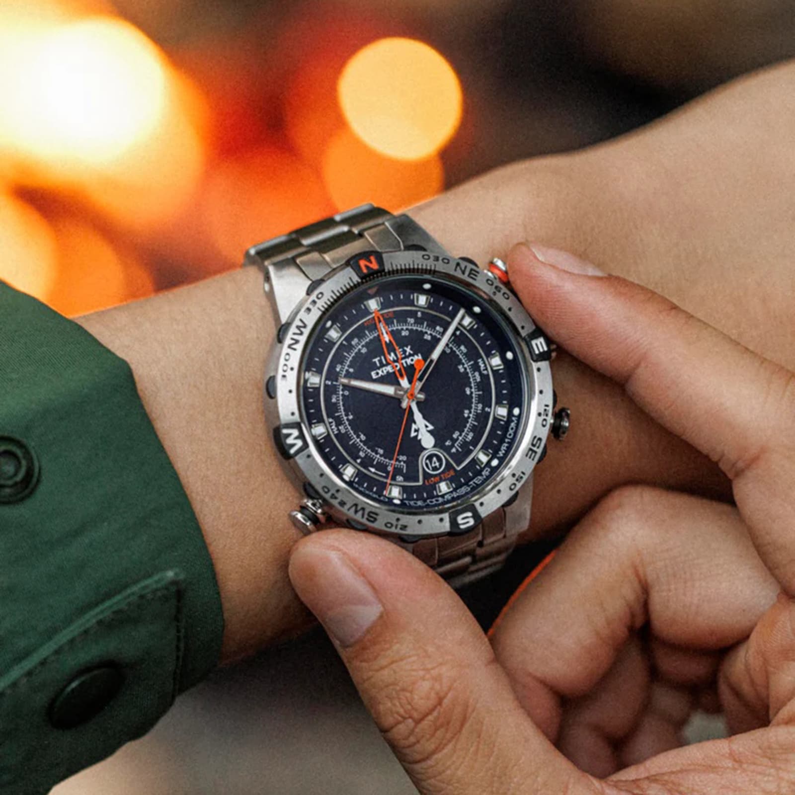 Timex Expedition Tide-Temp-Compass 45mm Mens Watch Blue