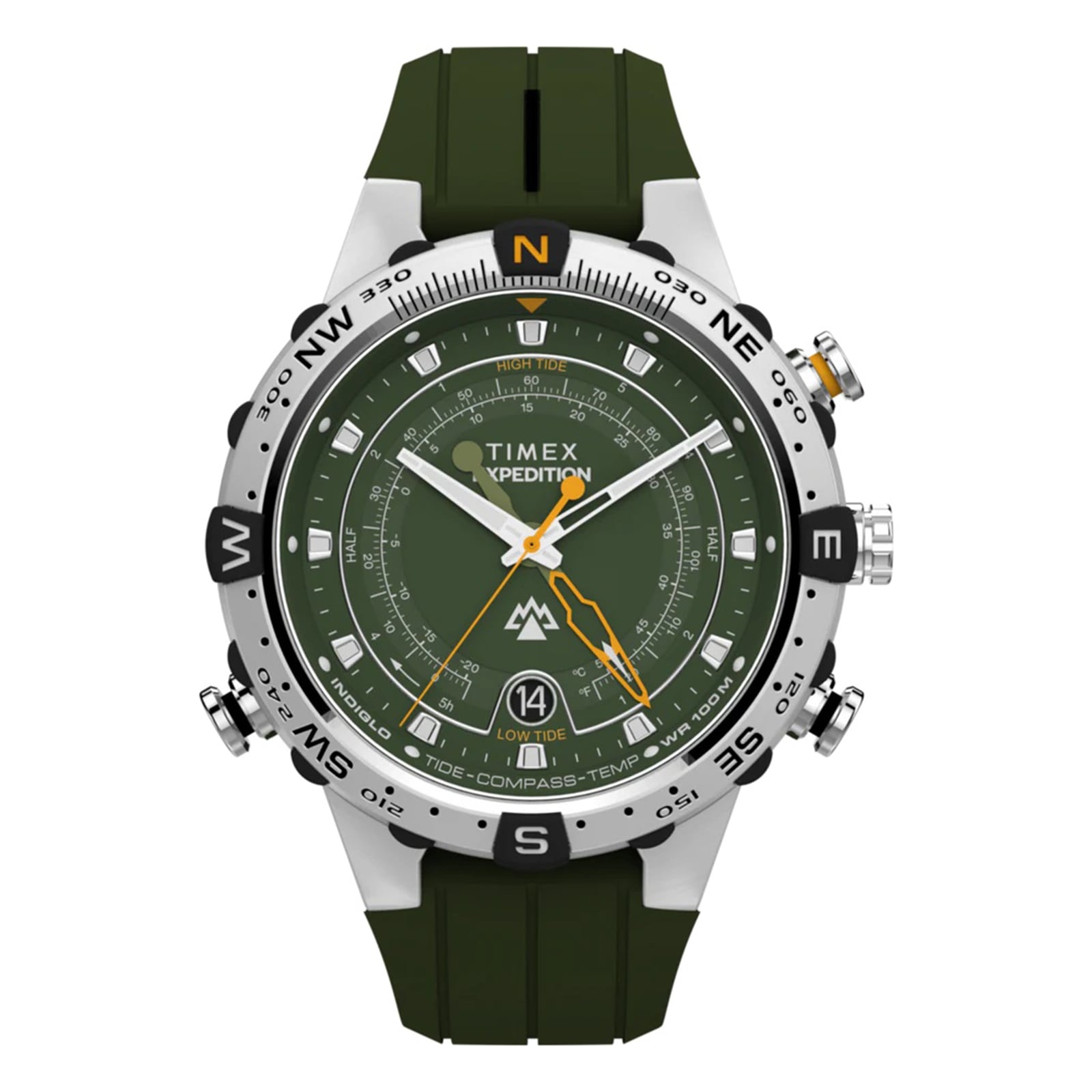 Timex Expedition Tide-Temp-Compass 45mm Mens Watch Green