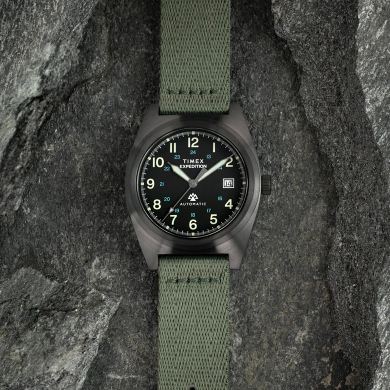 Timex Expedition Capstone Automatic 39mm Mens Watch Green