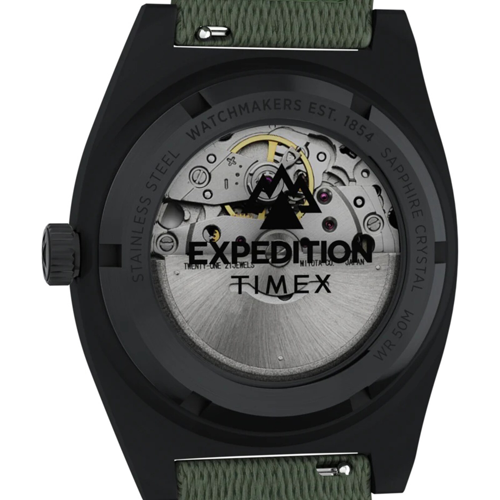 Timex Expedition Capstone Automatic 39mm Mens Watch Green