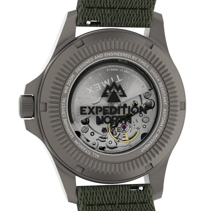 Timex Expedition Field Post Titanium Automatic 41mm Mens Watch Grey