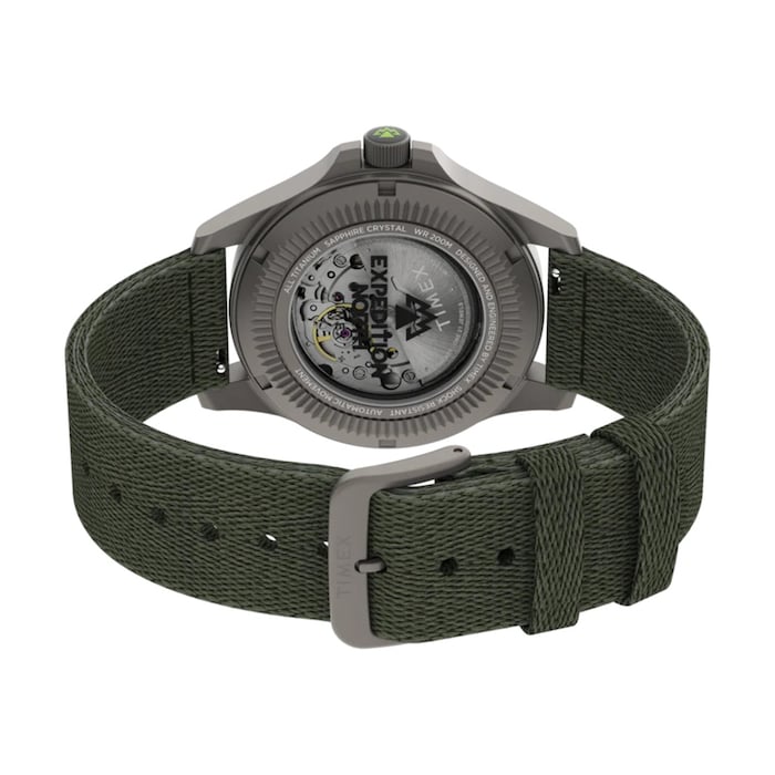 Timex Expedition Field Post Titanium Automatic 41mm Mens Watch Grey