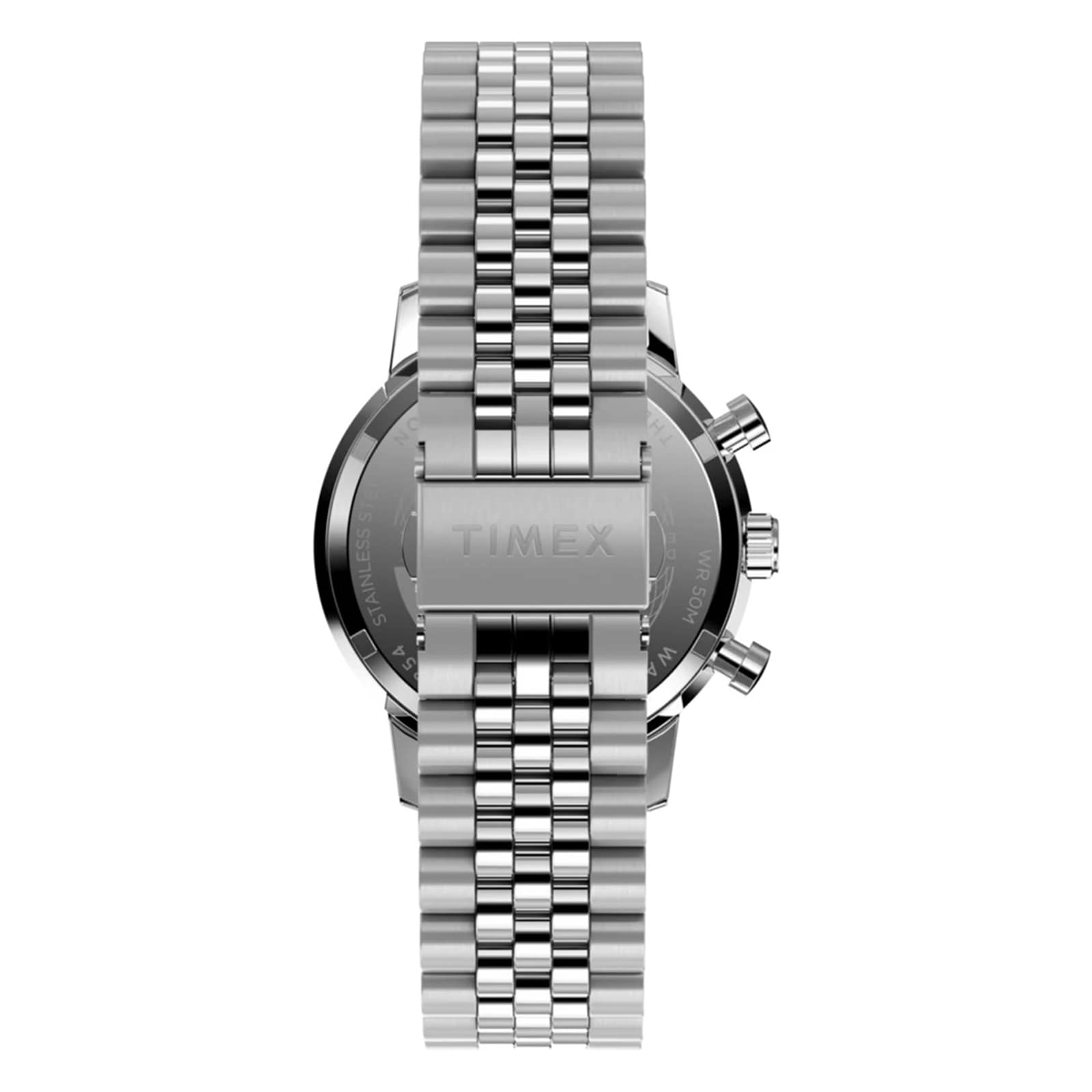 Timex Marlin Chronograph Tachymeter 40mm Mens Watch Silver