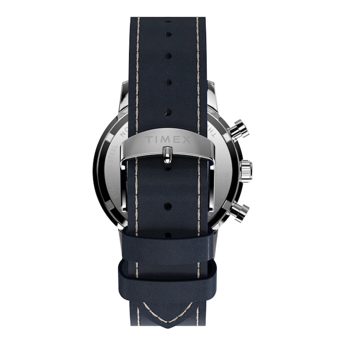 Timex Marlin Chronograph Tachymeter 40mm Mens Watch Blue