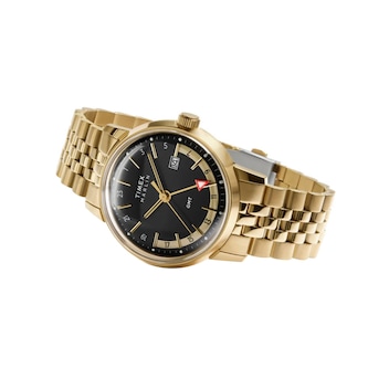 Timex Marlin Quartz GMT 40mm Mens Watch Black